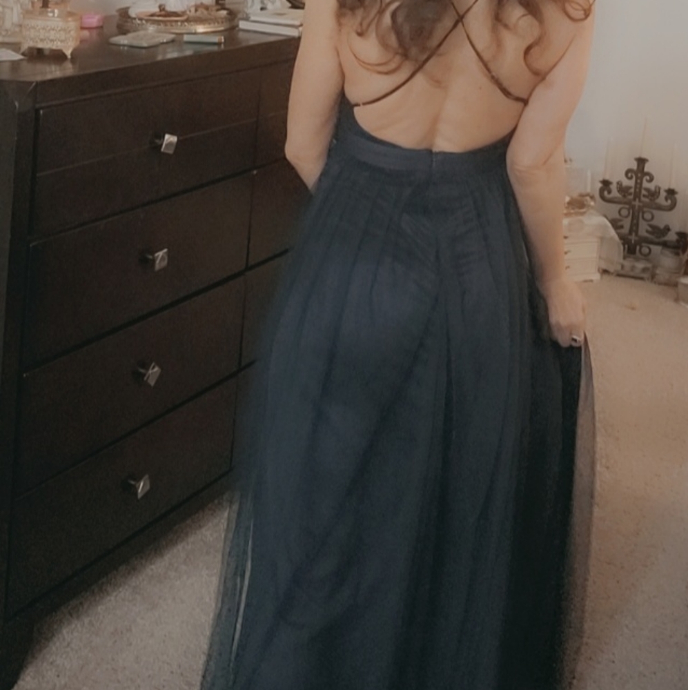 Steps YN Beautiful Blue Prom Dress Small - Picture 6 of 12